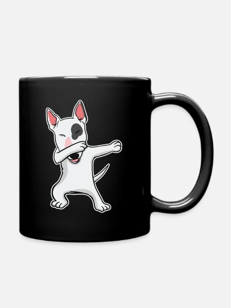 Bullterrier Hund Dabbing Tanz Lustig Geschenk - Tasse einfarbig - Schwarz
