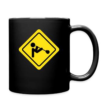 Funny Glassblower Shirt Shield Gift Yellow - Full Colour Mug - black - Right