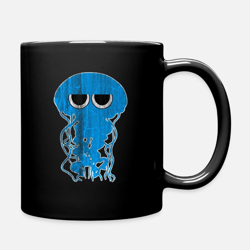 Qualle - Tasse einfarbig - Schwarz