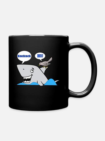Kuckuck - Hai - Tasse einfarbig - Schwarz