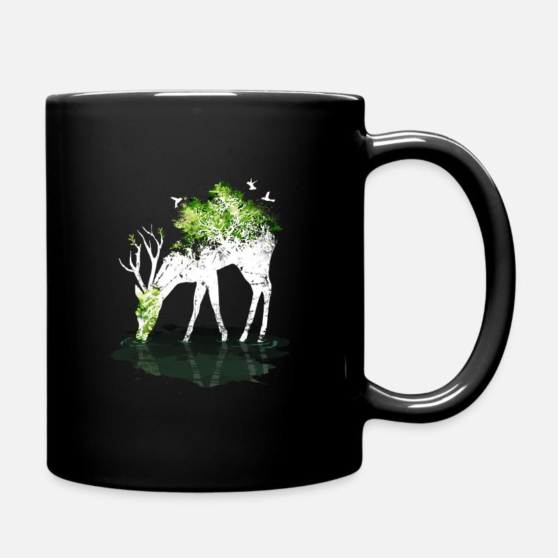 Hirsch Natur WIld - Full Colour Mug - black