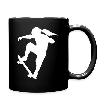 Skater girl - Full Colour Mug - black - Right