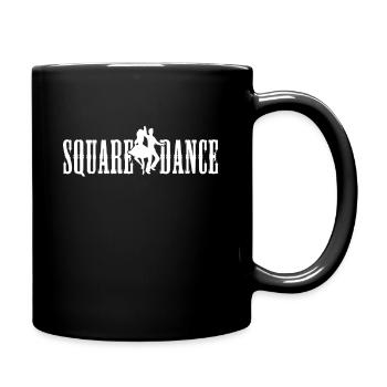 Square dance - Full Colour Mug - black - Right