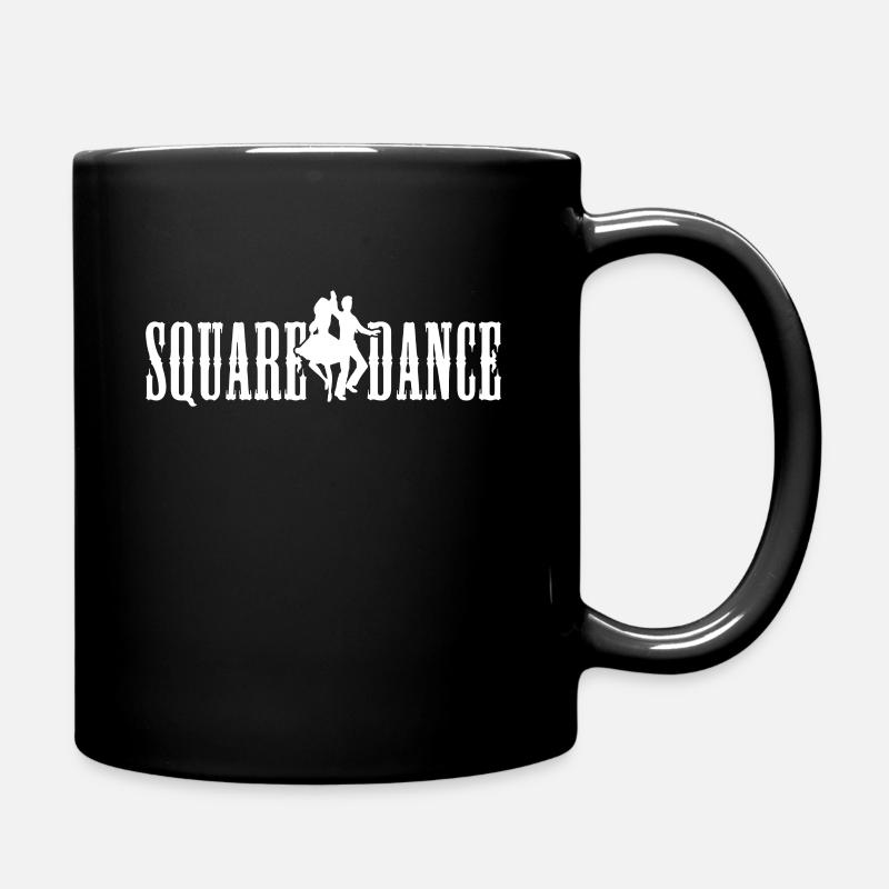 Square Dance - Tasse einfarbig - Schwarz