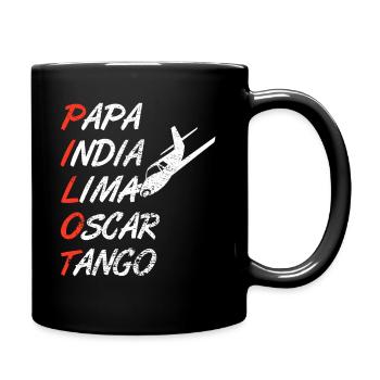 pilote - Mug uni - noir - Droite