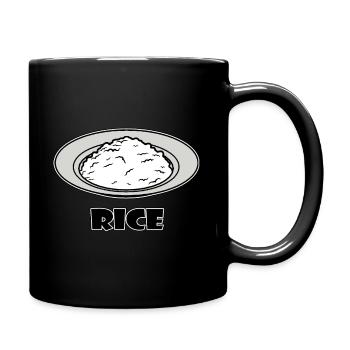 Riz - riz - manger du riz - Mug uni - noir - Droite