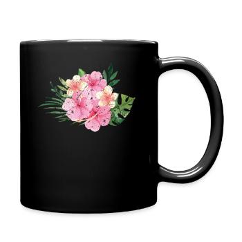 Tropen Sommerurlaub - Tasse einfarbig - Schwarz - Rechts