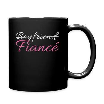 Engagement friend - Full Colour Mug - black - Right
