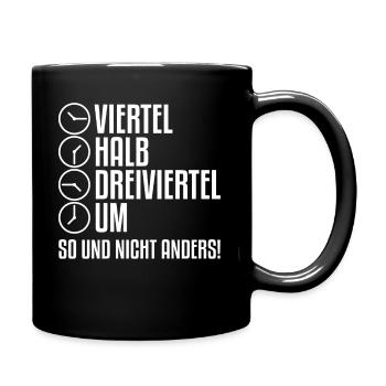 Time East Germany | Ossi East East German Clock - Full Colour Mug - black - Right