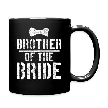 Wedding Brother Of The Bride - Full Colour Mug - black - Right