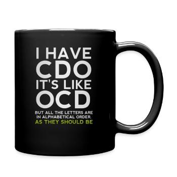J'ai CDO c'est comme une parodie sarcastique drôle d'OCD - Mug uni - noir - Droite
