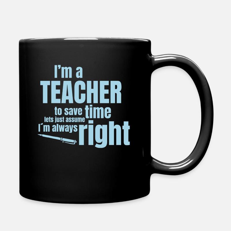 Lehrer - Tasse einfarbig - Schwarz