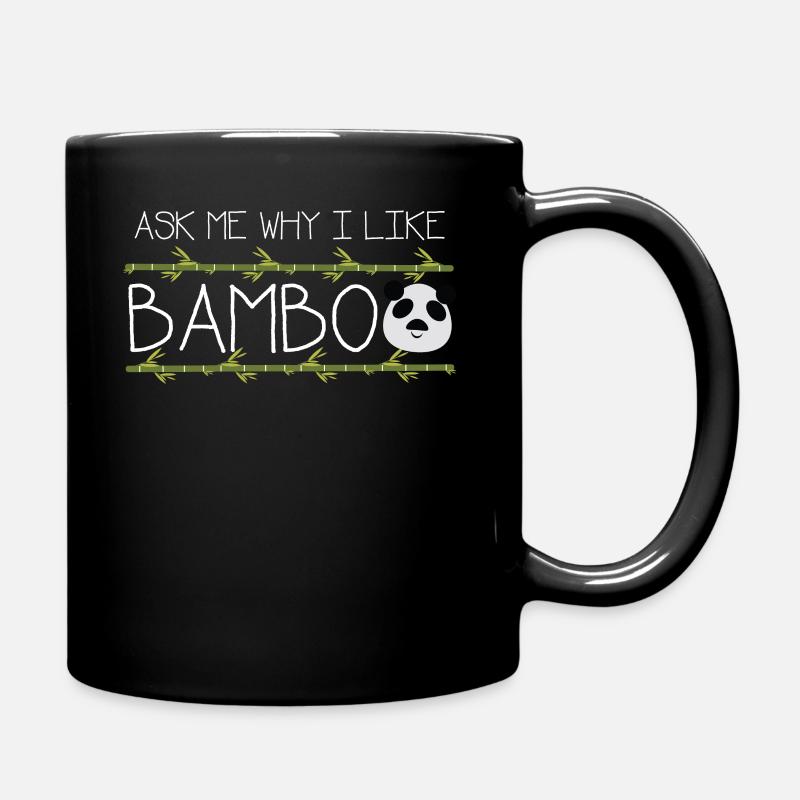 Cadeau de bambou amour panda animal - Mug uni - noir