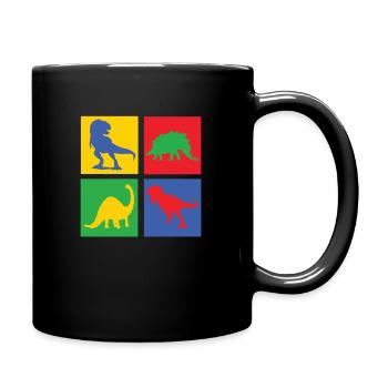 Dinosaures - Mug uni - noir - Droite