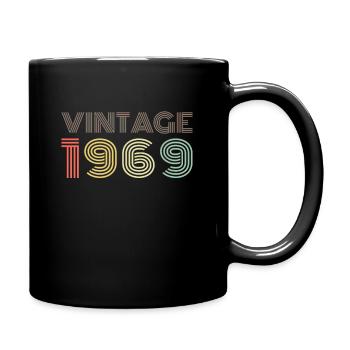 VINTAGE 1969 | Vintage 50th Birthday Gift - Full Colour Mug - black - Right
