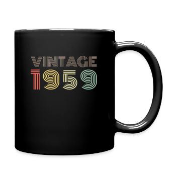 VINTAGE 1959 | 60th Birthday Sixty gift - Full Colour Mug - black - Right