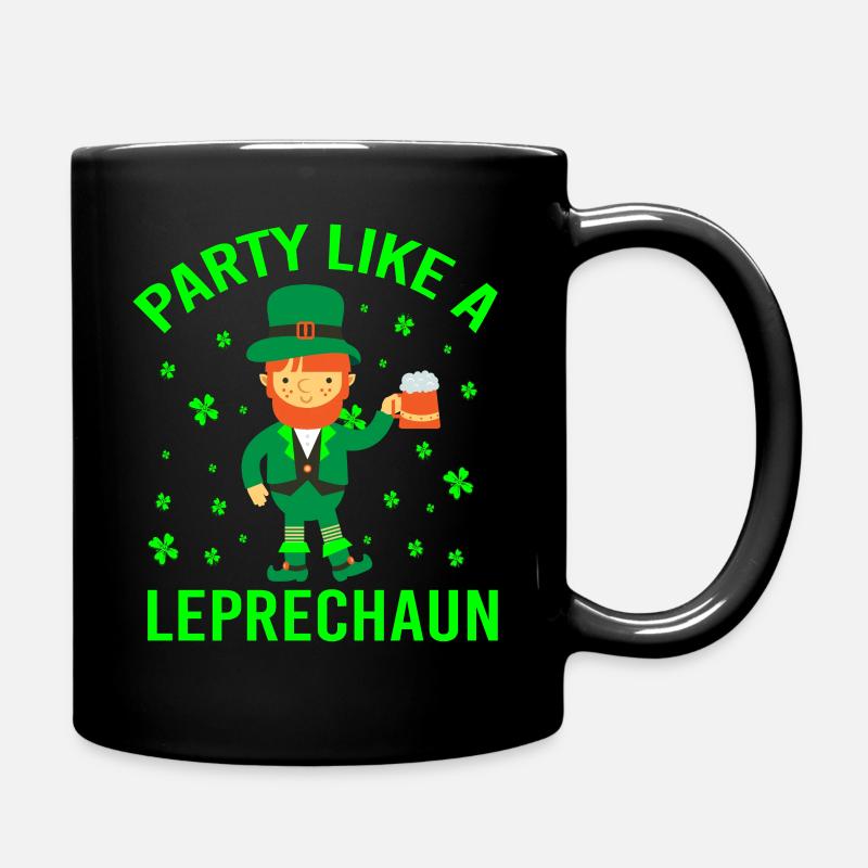 FÊTE COMME UN LEPRECHAUN - Mug uni - noir