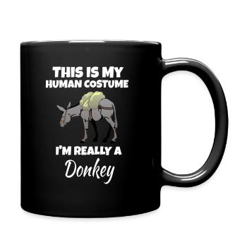 Donkey - Full Colour Mug - black - Right