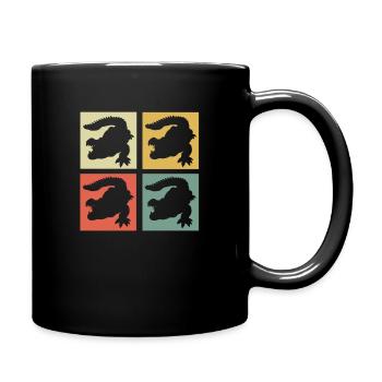crocodile - Full Colour Mug - black - Right