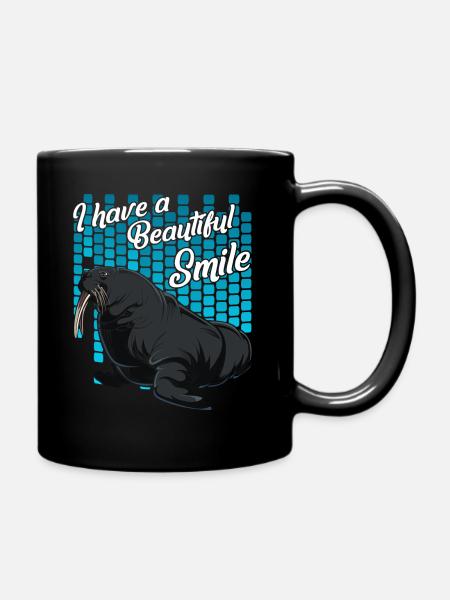 walrus - Full Colour Mug - black