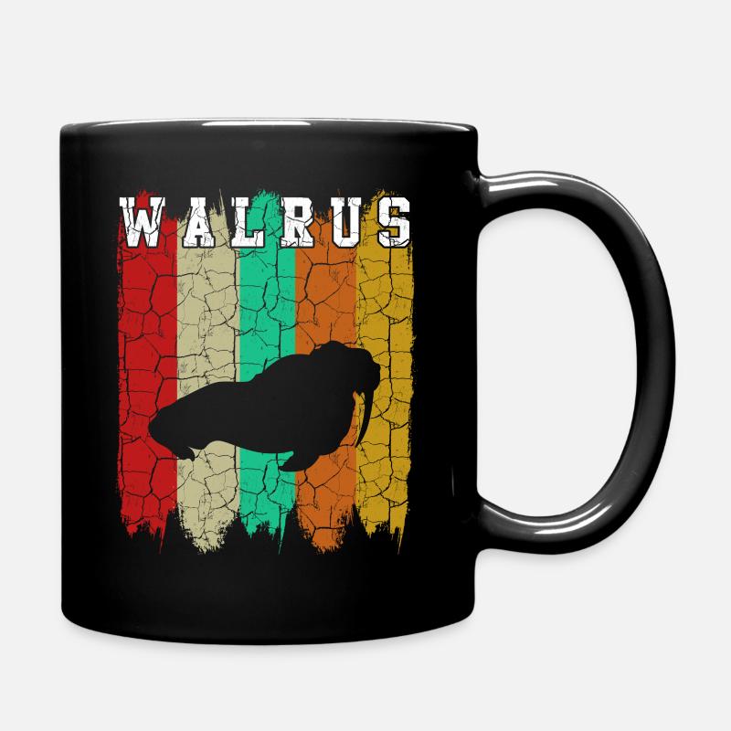 Walross - Tasse einfarbig - Schwarz