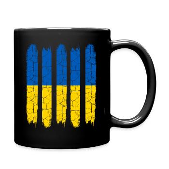 Ukraine - Tasse einfarbig - Schwarz - Rechts