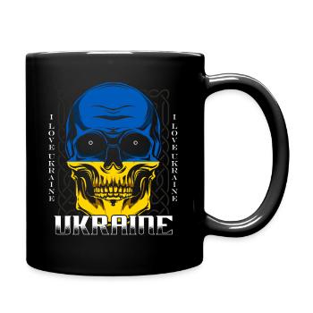 Ukraine - Tasse einfarbig - Schwarz - Rechts