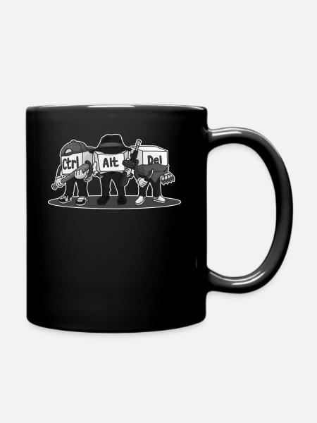 Ctrl Alt Suppr Administrateur Ordinateur Nerd Geek Informaticien - Mug uni - noir