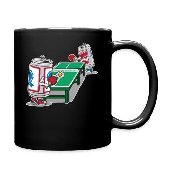 Drôle de bière pong nerd geek étudiant à boire jeu - Mug uni - noir - Droite