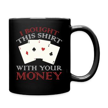 gambling-Shirt - Full Colour Mug - black - Right