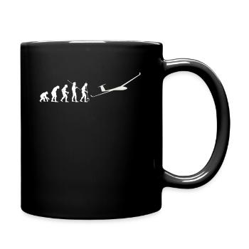Segelfliegen Evolution - Tasse einfarbig - Schwarz - Rechts