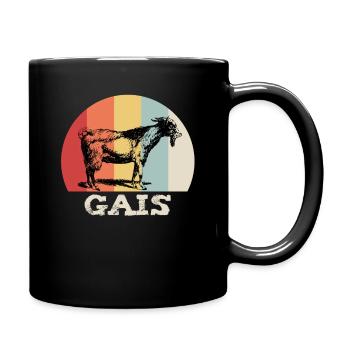 Gais Ziege Ostschweiz Vintage Appenzellerland - Tasse einfarbig - Schwarz - Rechts