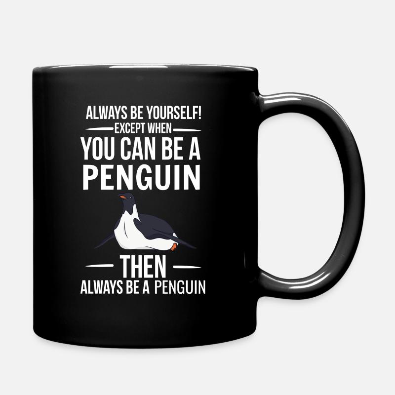 Pinguin - Tasse einfarbig - Schwarz
