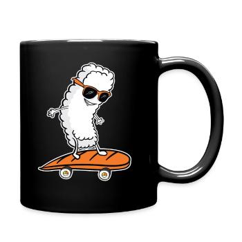 Sushi Funny Gift Skateboard Skater Japan - Mug uni - noir - Droite