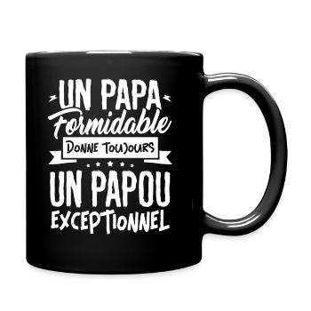 T-shirt Fête des Pères - Un Papou Exceptionnel - Mug uni - noir - Droite
