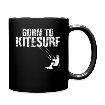 Kitesurfer - Tasse einfarbig - Schwarz - Rechts