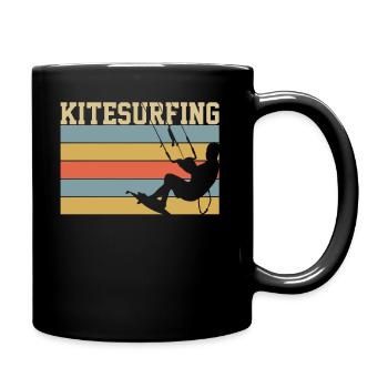 KITESURFING KITESURFER - Full Colour Mug - black - Right