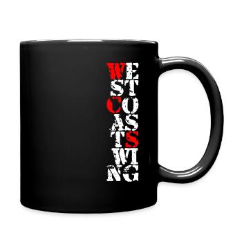 West Coast Swing Dance T-Shirt Gift - Full Colour Mug - black - Right