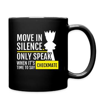 Move In Silence - Tasse einfarbig - Schwarz - Rechts