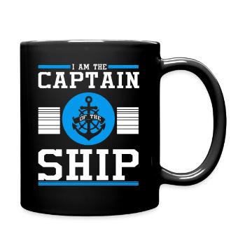 Ancre de capitaine marin marin cadeau volant - Mug uni - noir - Droite