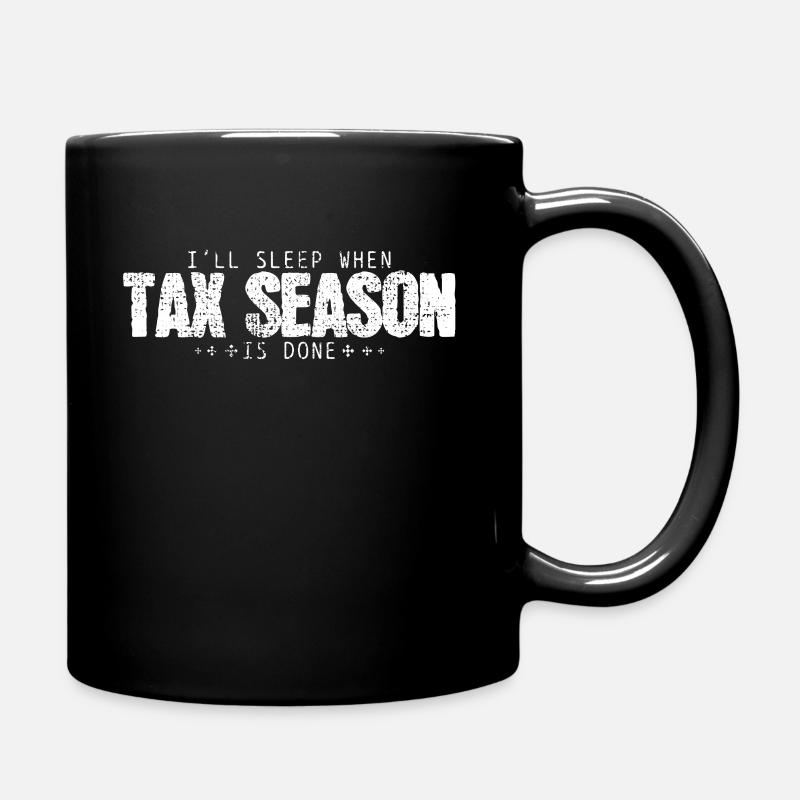 Steuern Steuer Saison - Tasse einfarbig - Schwarz