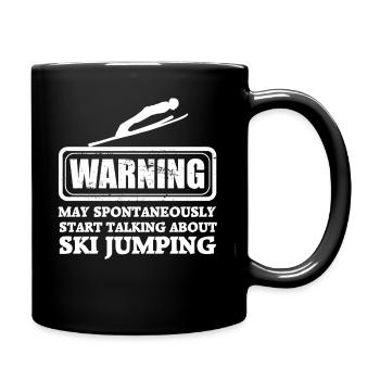 Ski jumping - Full Colour Mug - black - Right