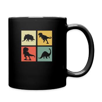 dinosaur - Full Colour Mug - black - Right