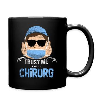 Chirurg Geschenk - Tasse einfarbig - Schwarz - Rechts