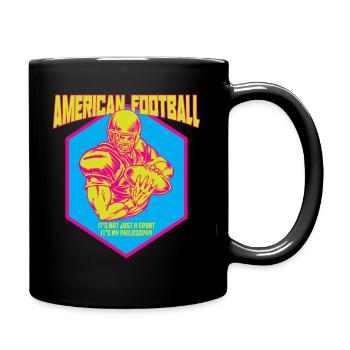 American football saying quarterback - Full Colour Mug - black - Right