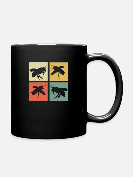 abeille - Mug uni - noir
