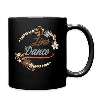 Line dance - Line Dancing T-Shirt - Tasse einfarbig - Schwarz - Rechts