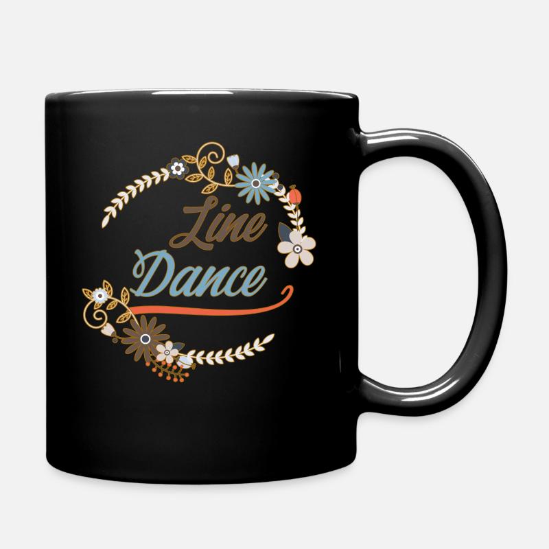 Line dance - Line Dancing T-Shirt - Tasse einfarbig - Schwarz
