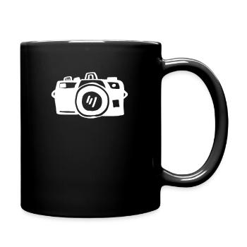 Caméra seulement blanc - Mug uni - noir - Droite