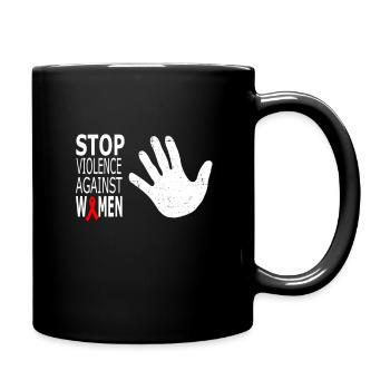 Violence against women's rights - Full Colour Mug - black - Right